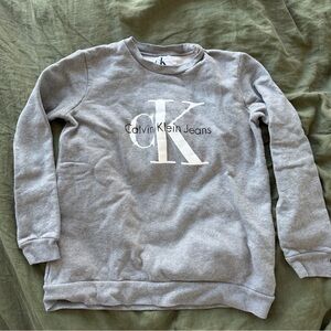 Calvin Klein Light Gray Logo Sweatshirt